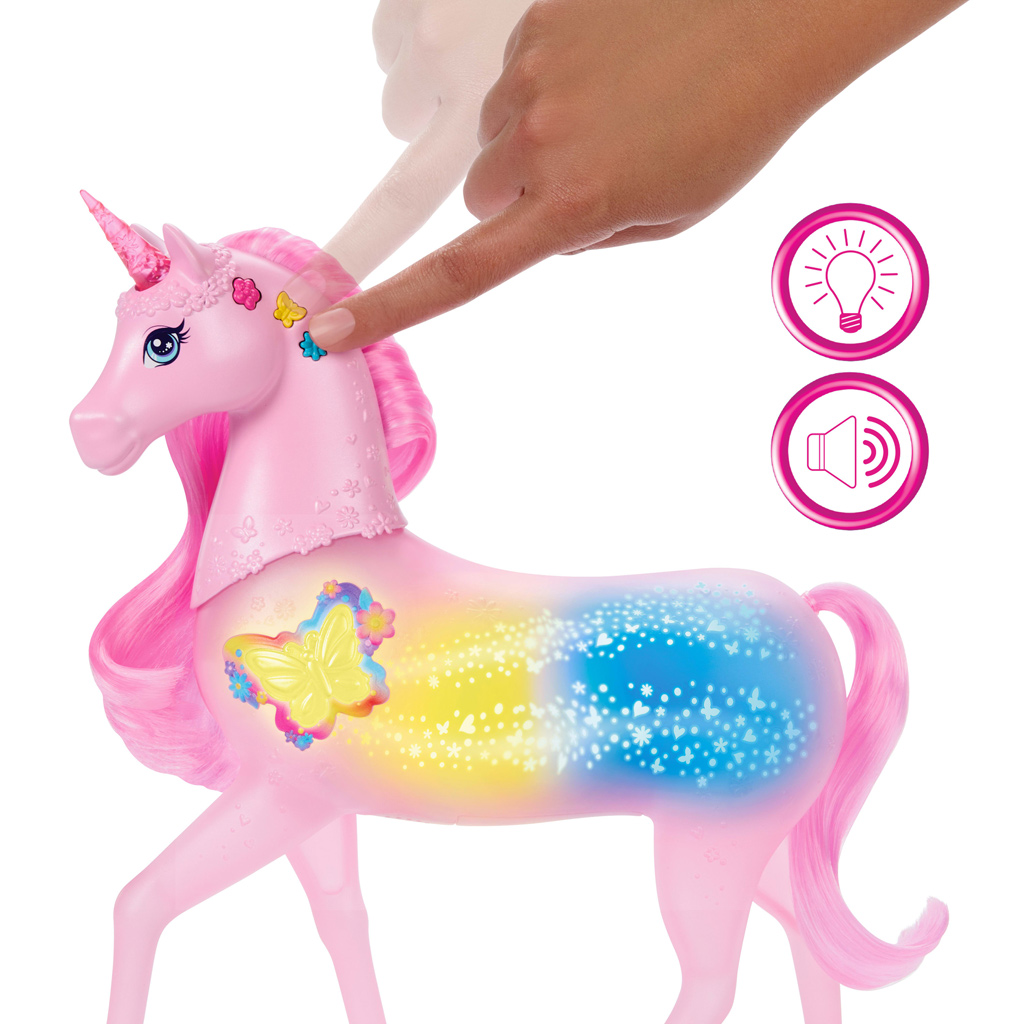 imagen de Barbie Dreamtopia: Unicornio Mariposa - Mattel 3
