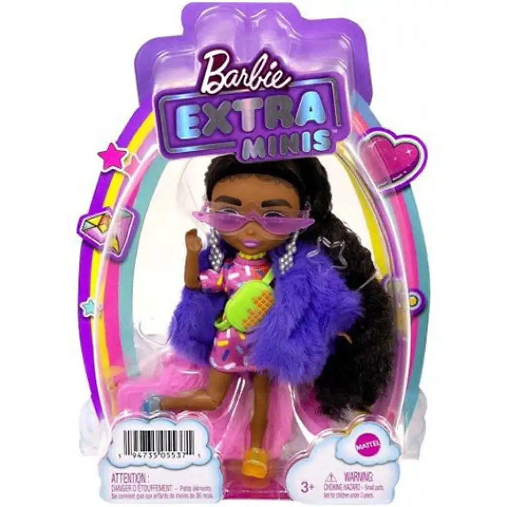 imagen de Barbie Extravagante mini muñeca con zapatos desiguales - Mattel 1