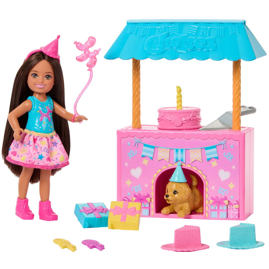 imagen de Barbie: Fiesta de cumpleaños de Chelsea con muñeca y perrito – Mattel 3