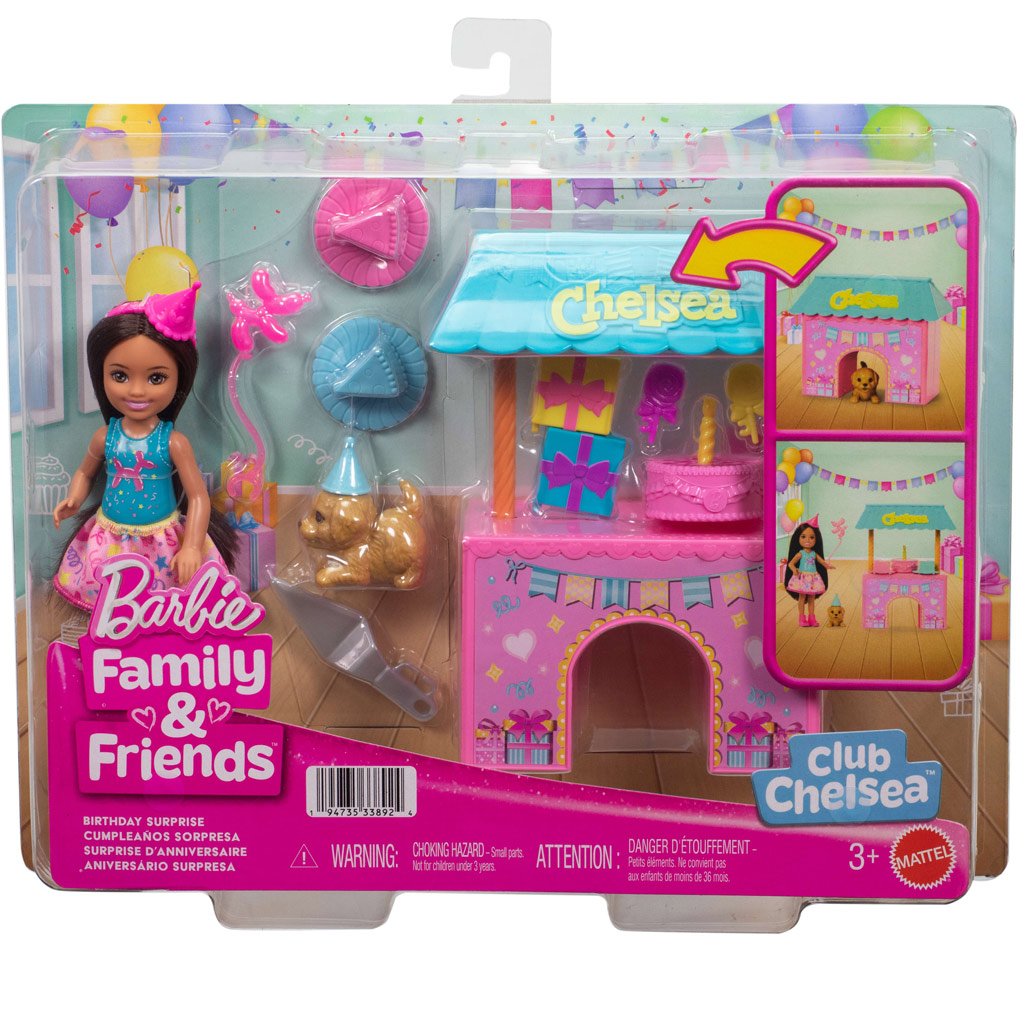 imagen de Barbie: Fiesta de cumpleaños de Chelsea con muñeca y perrito – Mattel 1
