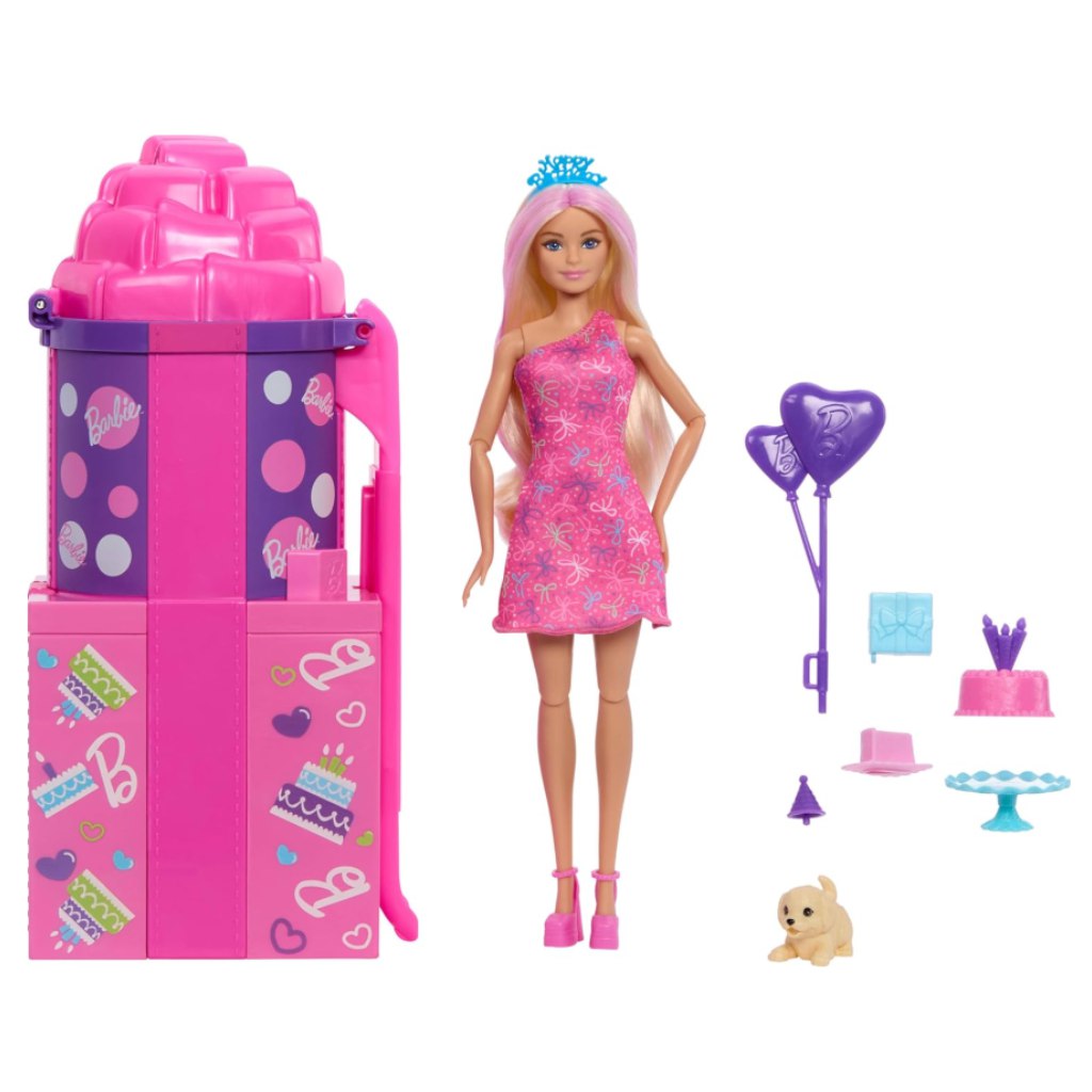 imagen de Barbie fiesta revela set sorpresa con tobogán - Mattel 2