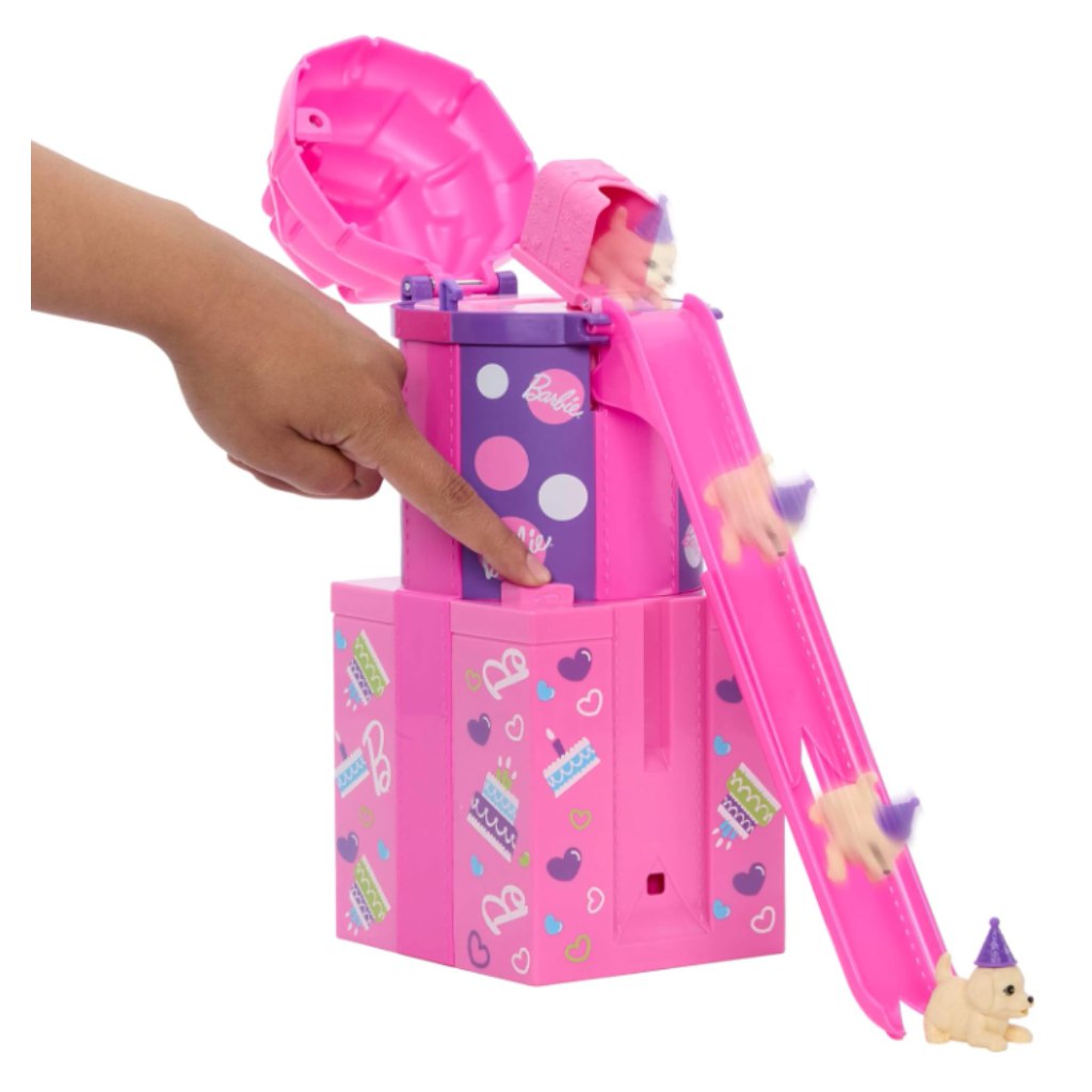 imagen de Barbie fiesta revela set sorpresa con tobogán - Mattel 4