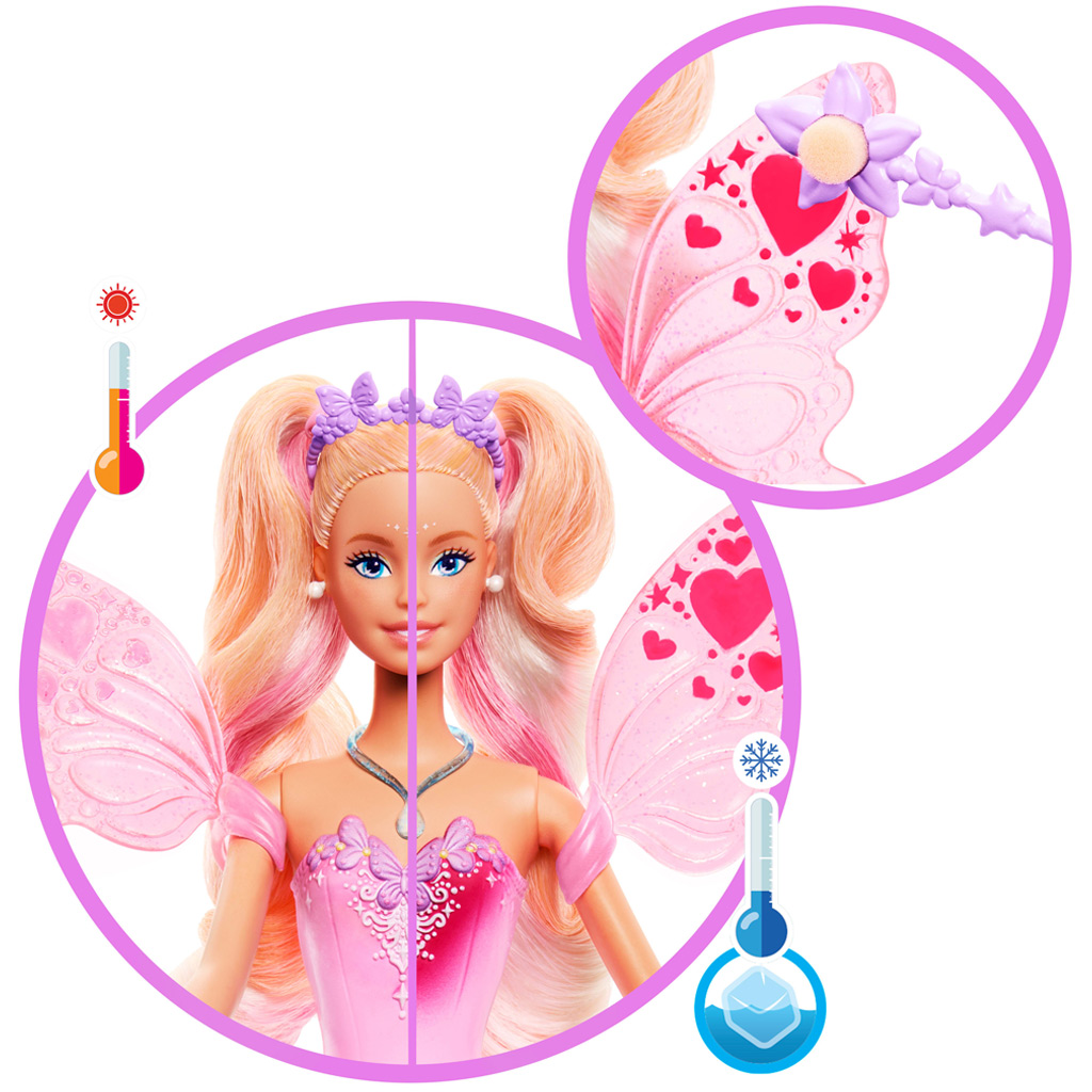imagen de Barbie: Hada mágica que cambia de color - Mattel 3