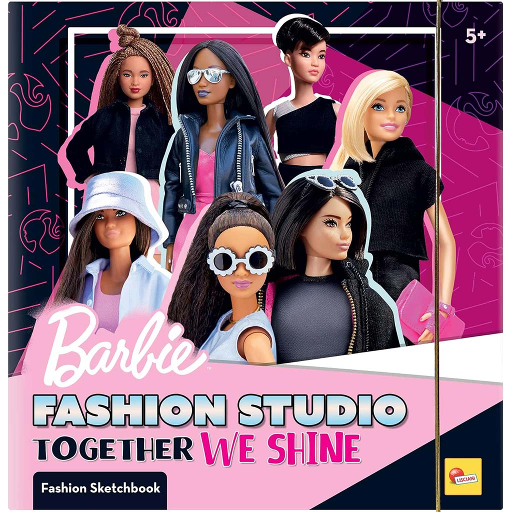 imagen de Barbie Juntos Brillamos set de colorear y vestir - Lisciani 1