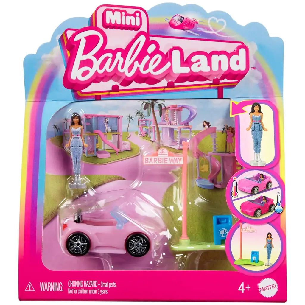 imagen de Barbie: Mini BarbieLand vehículos - Set de coche de ensueño - Mattel 1
