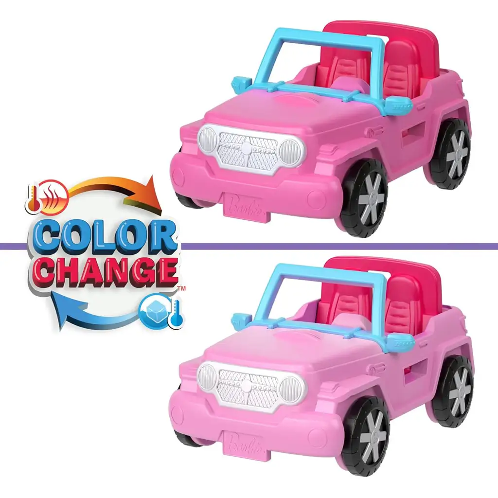 imagen de Barbie: Mini BarbieLand vehículos - Set de jeep de ensueño - Mattel 2