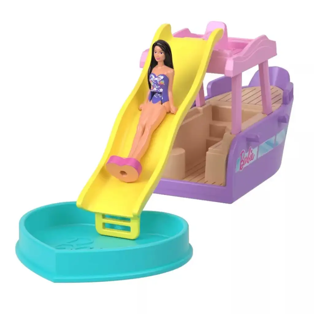 imagen de Barbie: Mini BarbieLand vehículos - Set del Sueño Barco - Mattel 2