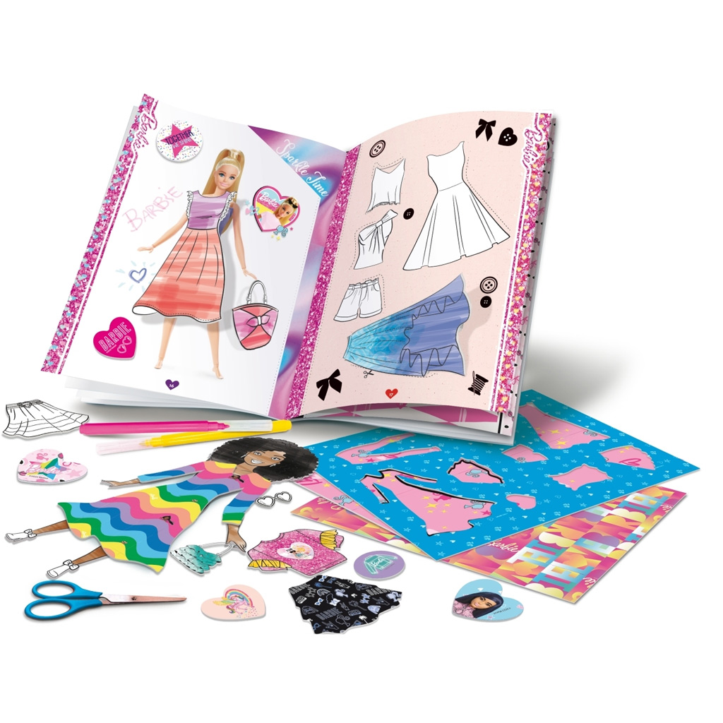 imagen de Barbie mochila de colorear de moda - Lisciani 2