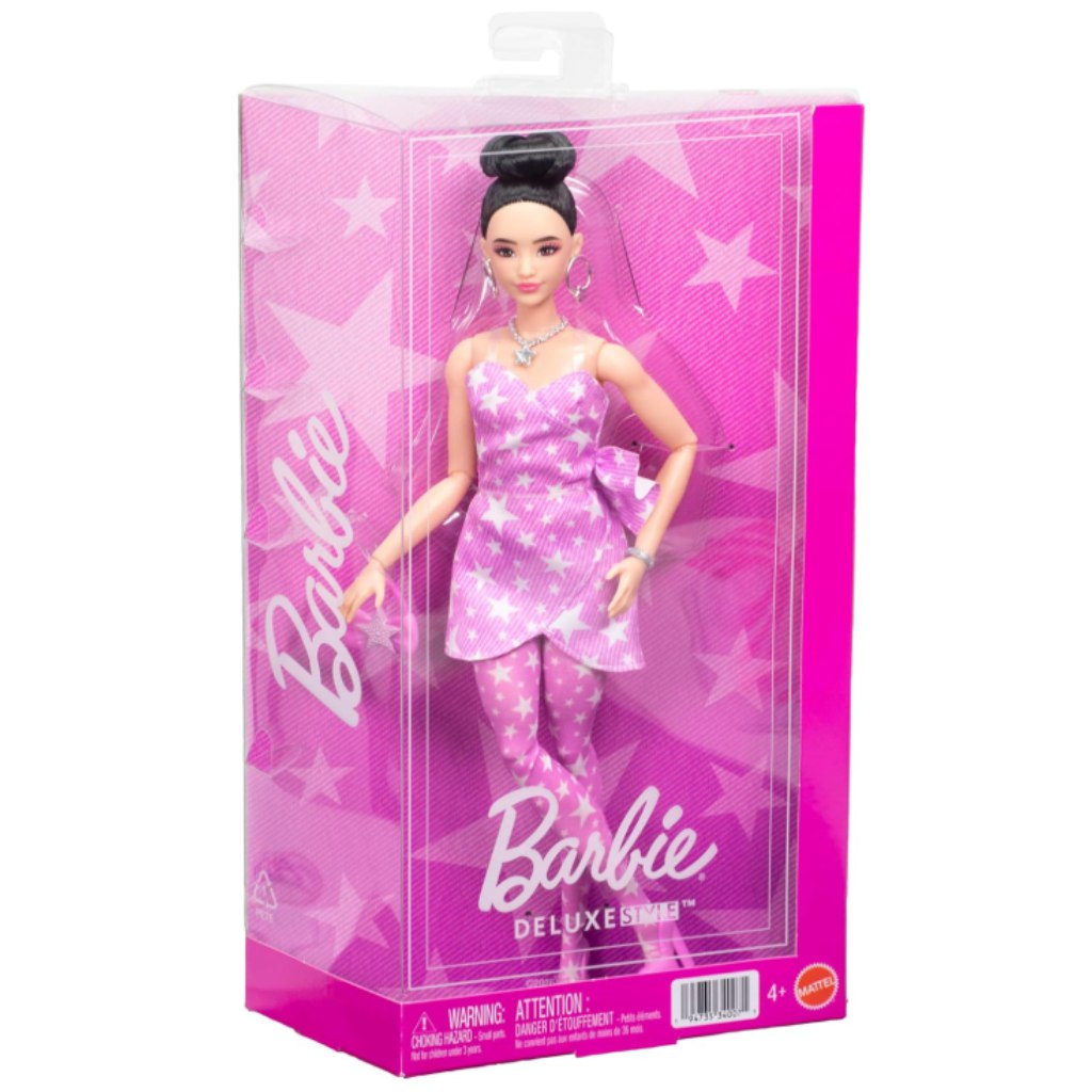 imagen de Barbie: Muñeca amigas de moda en conjunto estrellado - Mattel 1