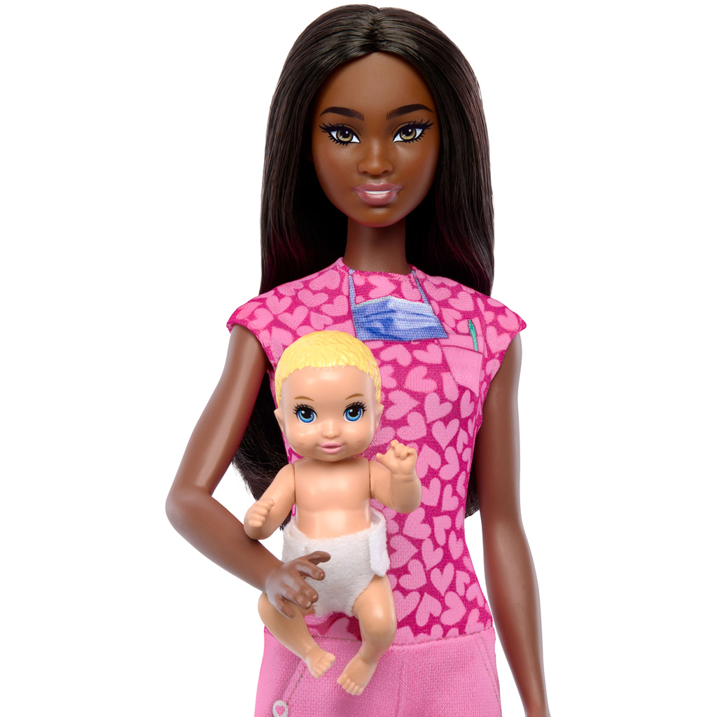 imagen de Barbie muñeca de carrera de médico con cabello castaño - Mattel 3