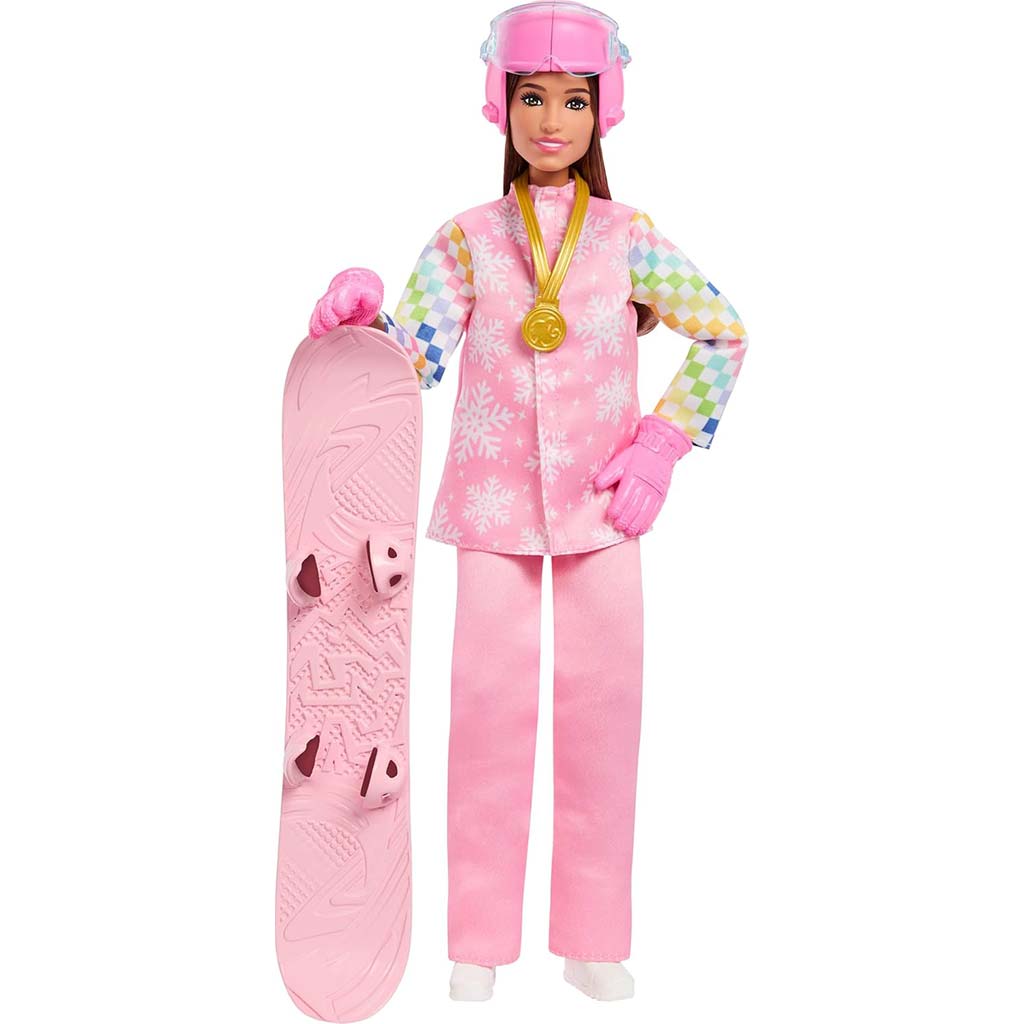 imagen de Barbie: Muñeca de carrera del 65.º aniversario - Muñeca snowboard - Mattel 2