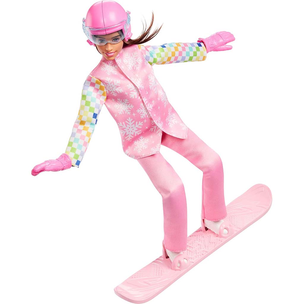 imagen de Barbie: Muñeca de carrera del 65.º aniversario - Muñeca snowboard - Mattel 3