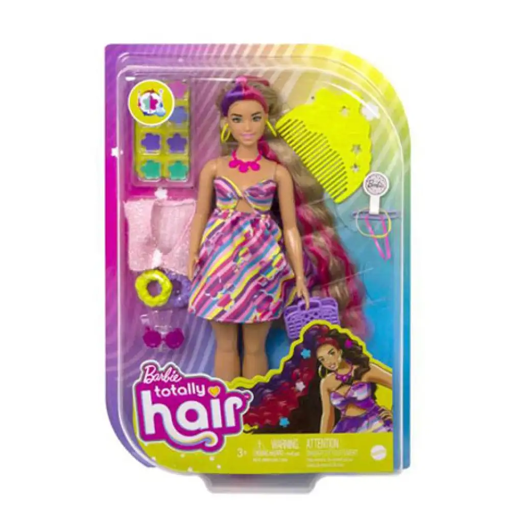imagen de Barbie: Muñeca de pelo total - Flor - Mattel 1