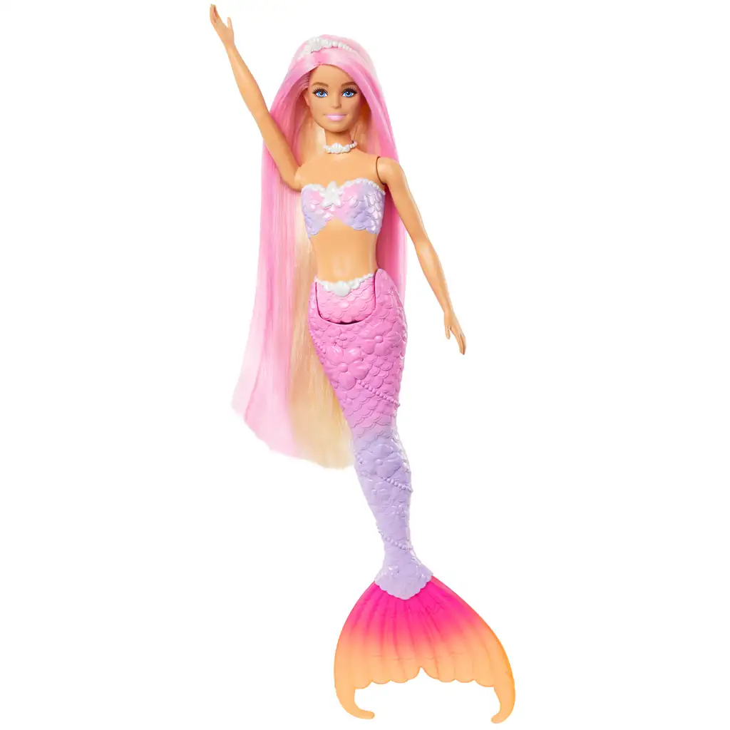 imagen de Barbie: Muñeca sirena que cambia de color con accesorios - Mattel 3