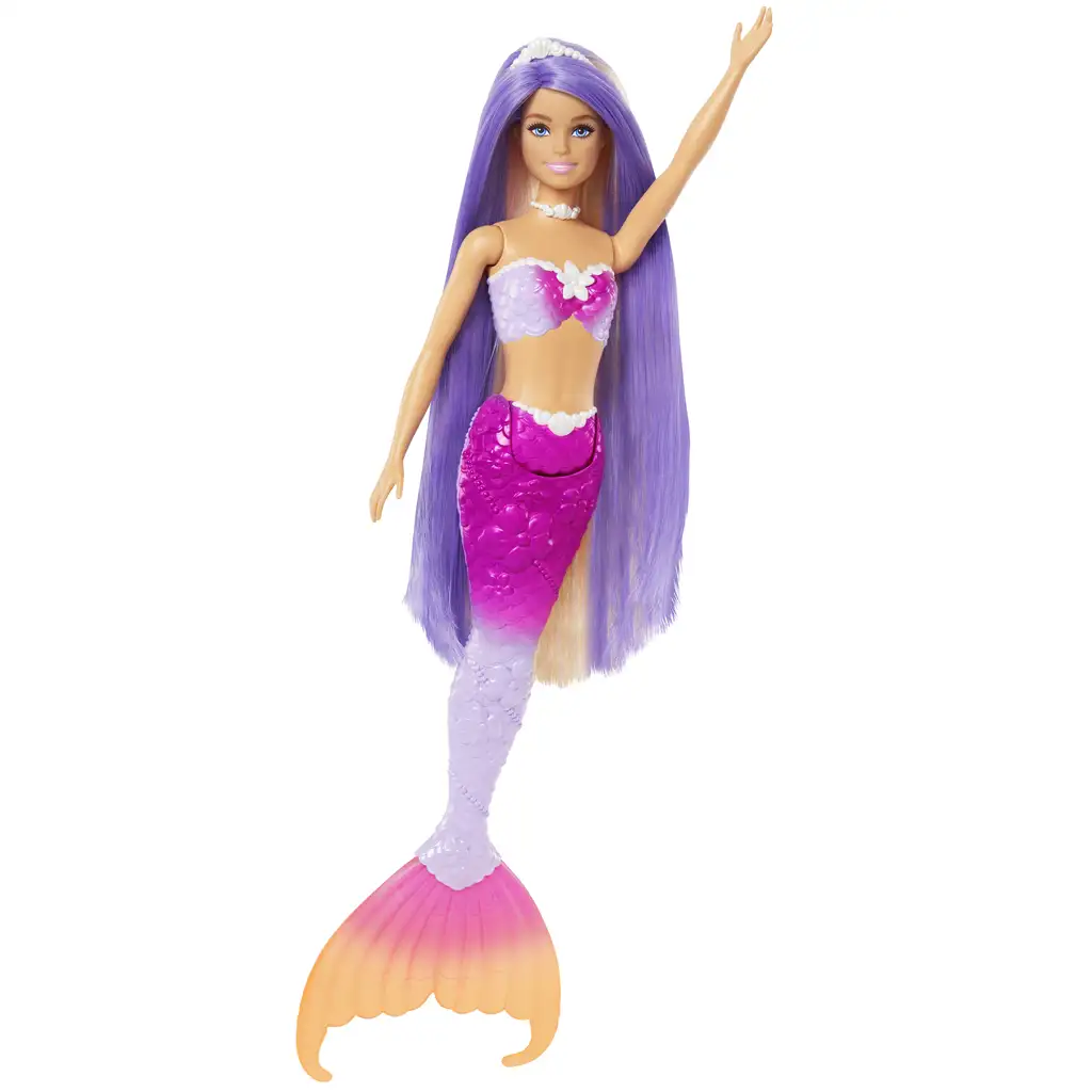 imagen de Barbie: Muñeca sirena que cambia de color con accesorios - Mattel 4