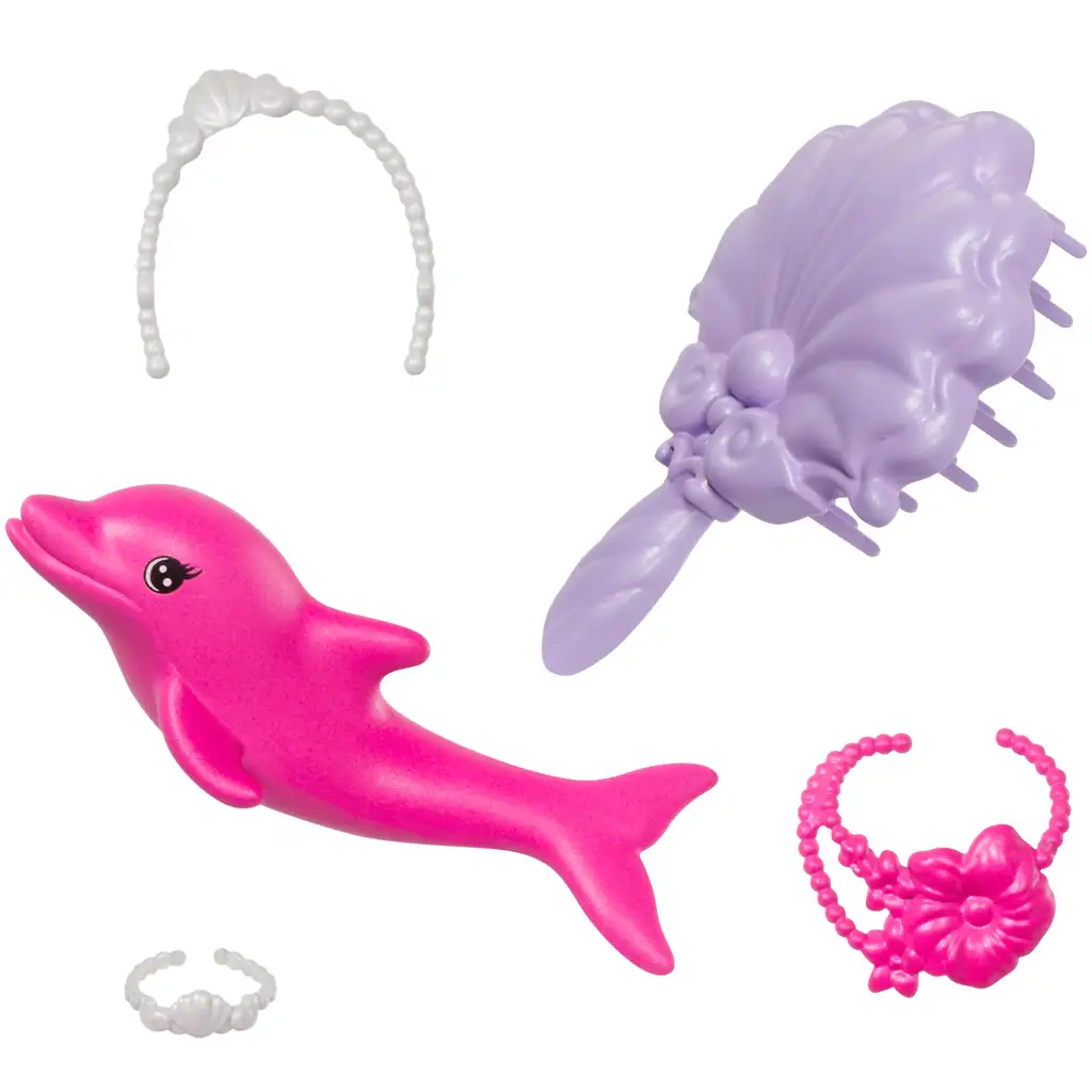 imagen de Barbie: Muñeca sirena que cambia de color con accesorios - Mattel 6
