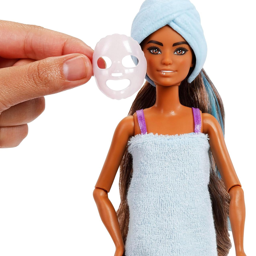 imagen de Barbie: Muñeca sorpresa de fiesta con cabello castaño - Mattel 4