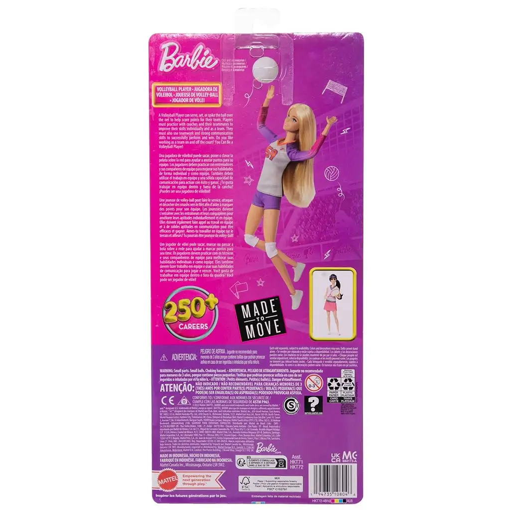 imagen de Barbie Muñecas Deportistas - Jugadora de Voleibol - Mattel 2
