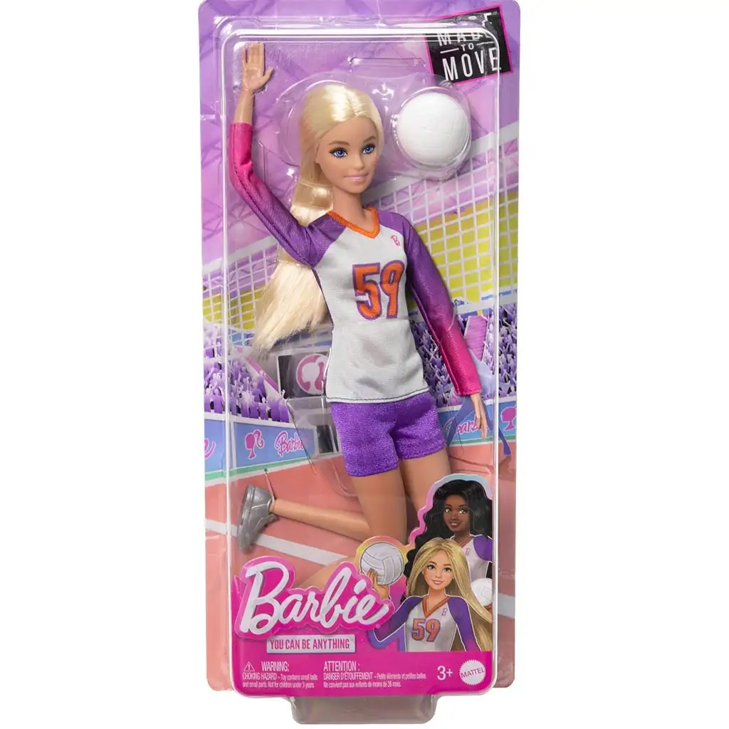 imagen de Barbie Muñecas Deportistas - Jugadora de Voleibol - Mattel 1