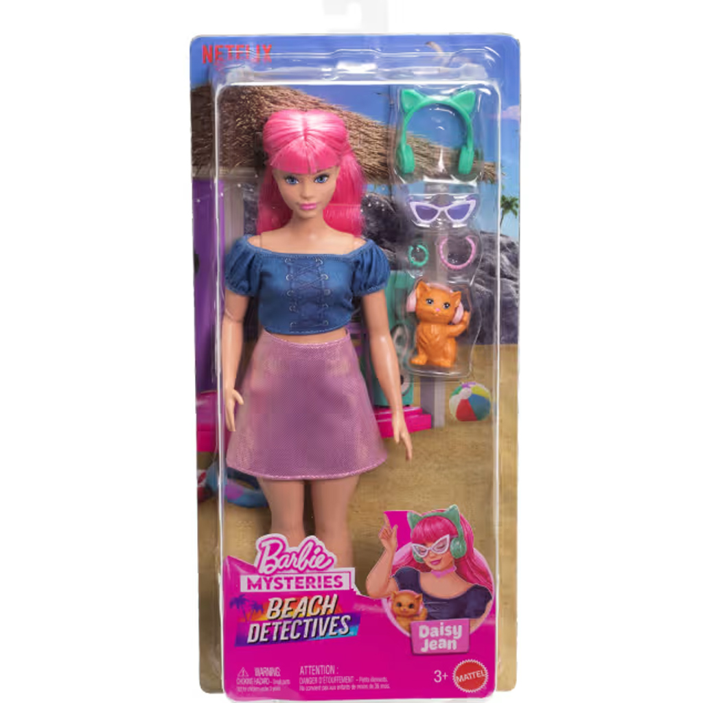 imagen de Barbie Mysteries: Beach Detectives - Daisy muñeca con accesorios - Mattel 1