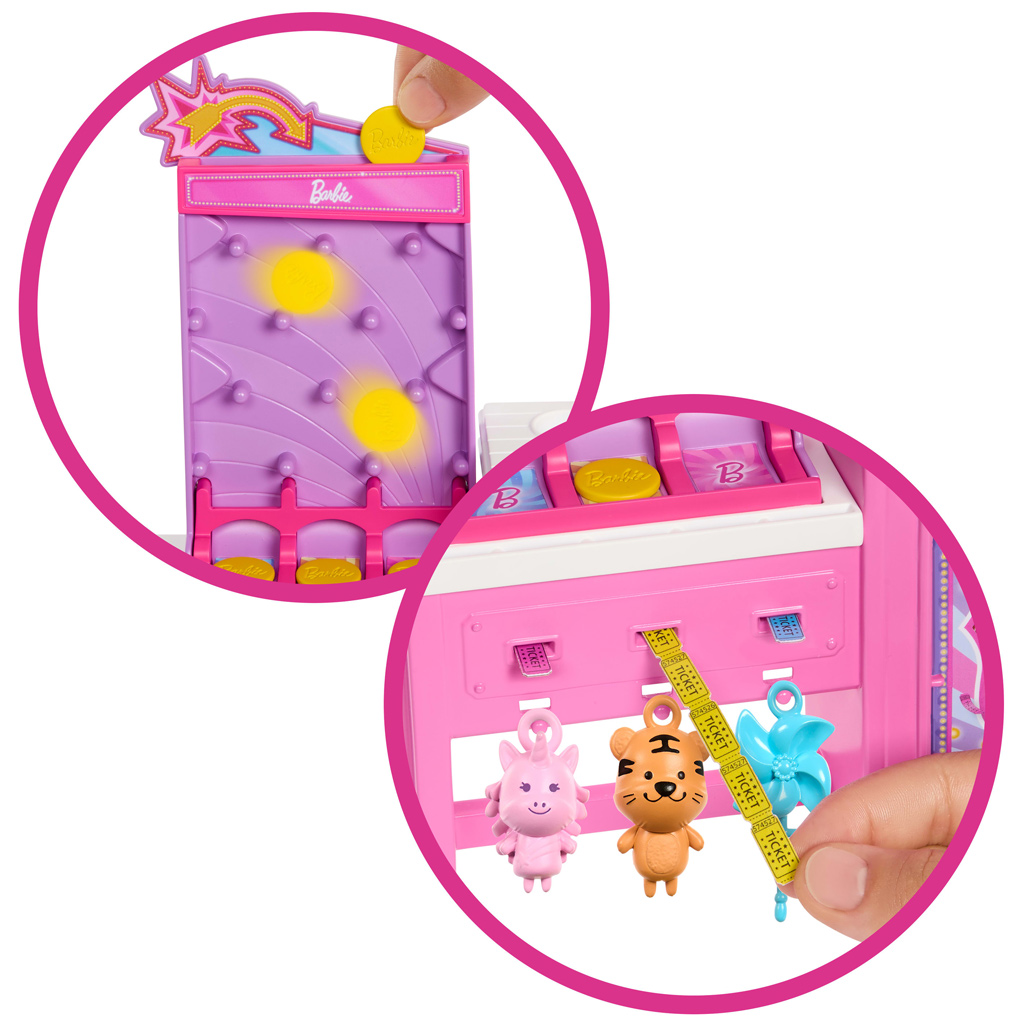 imagen de Barbie Mysteries: Beach Detectives - Puesto de algodón de azúcar con muñeca - Mattel 4