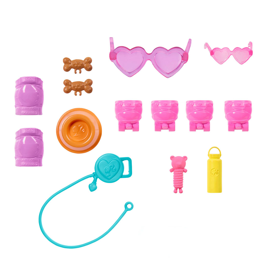 imagen de Barbie Paseadora de Perros Con Patines - Muñeca Rubia - Mattel 6