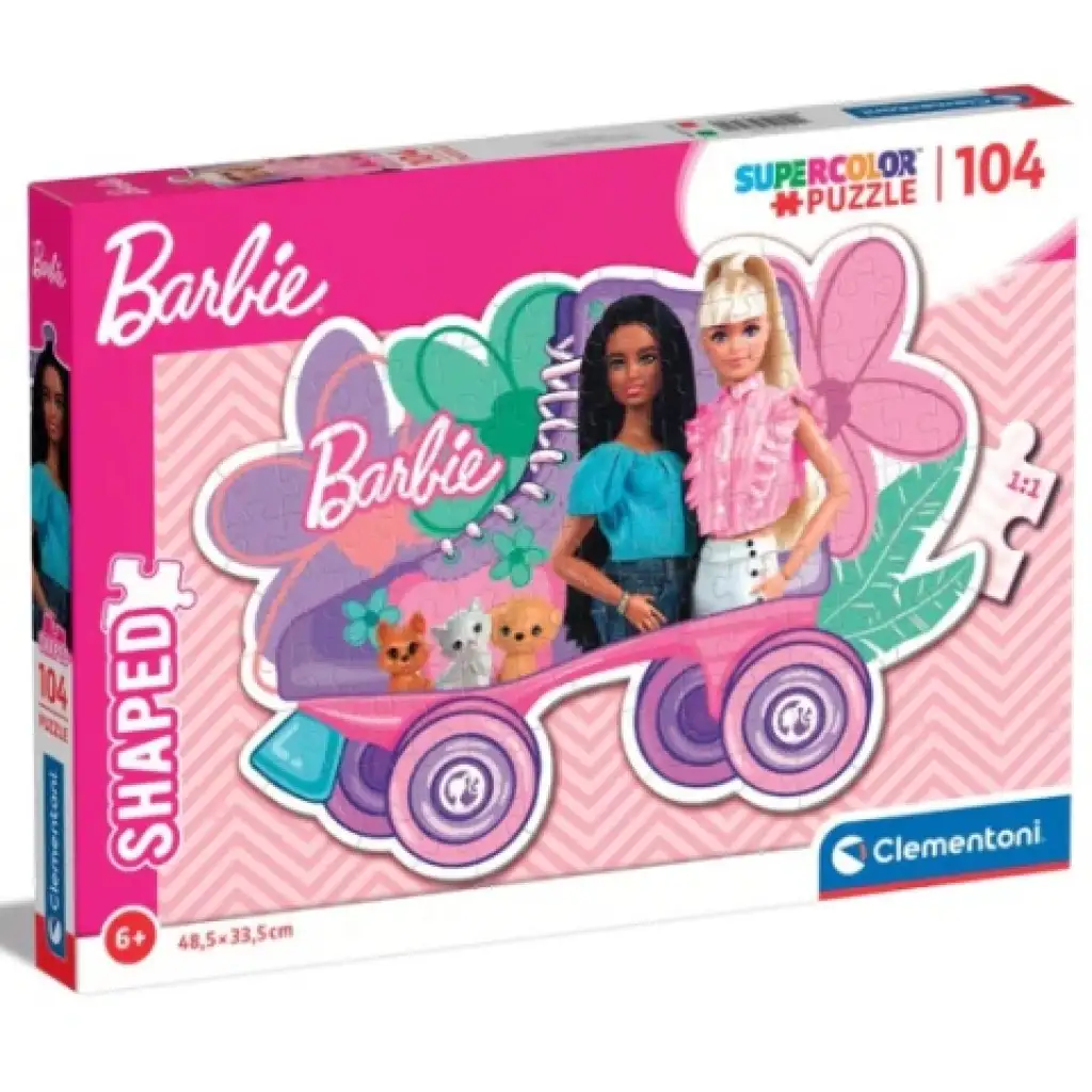 imagen de Barbie patines Supercolor rompecabezas de 104 piezas - Clementoni 1