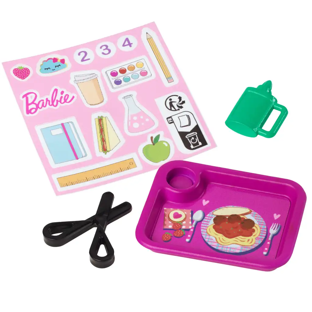 imagen de Barbie profesora de cabello castaño muñeca de carrera set de juego con accesorios - Mattel 4