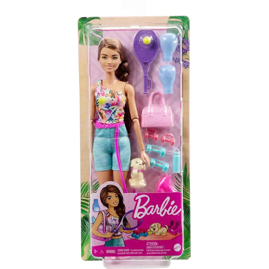 imagen de Barbie: Recarga Muñeca Tenista Barbie con accesorios - Mattel 1