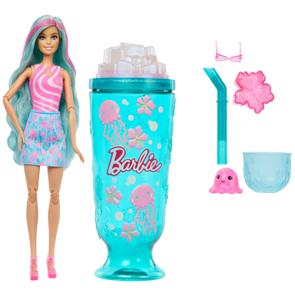 imagen de Barbie Reveal shaker aromático serie muñeca de cabello turquesa figura de medusa - Mattel 2