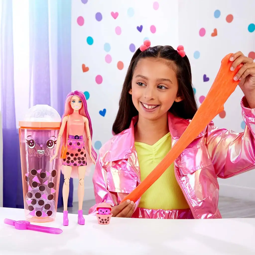 imagen de Barbie: Slime Reveal Bubi fiesta Naranja muñeca - Mattel 2