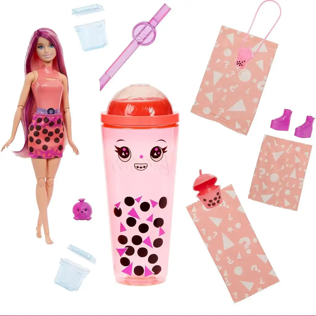 imagen de Barbie: Slime Reveal Bubi fiesta Naranja muñeca - Mattel 3