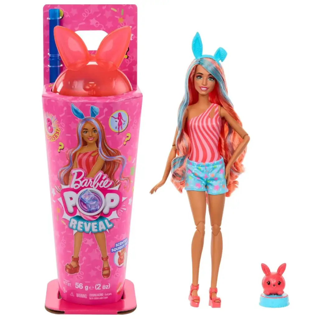 imagen de Barbie: Slime Reveal Fiesta Animal - Set de Juego de Conejo - Mattel 1