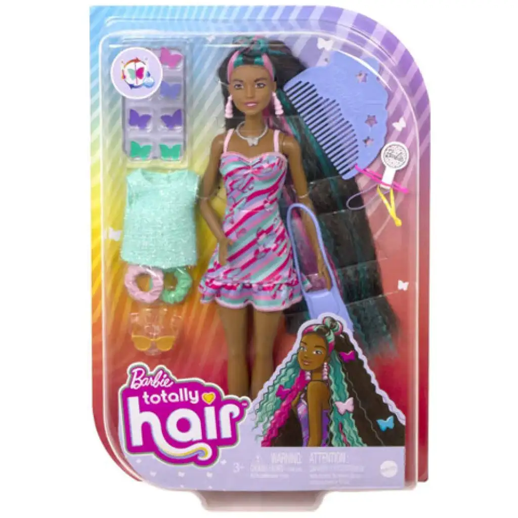 imagen de Barbie Totally Hair mariposa muñeca - Mattel 1