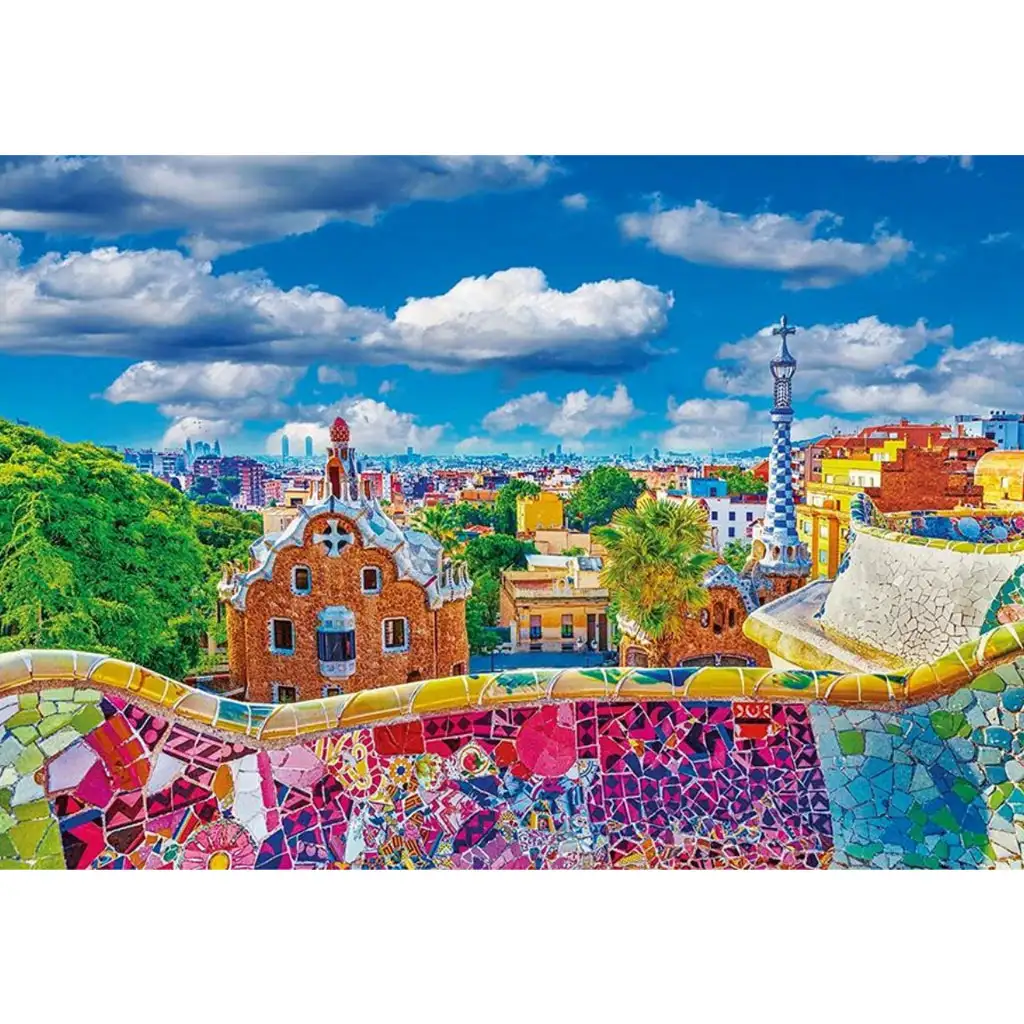 imagen de Barcelona - Puzzle de 1000 piezas del Parque Güell - Clementoni 2