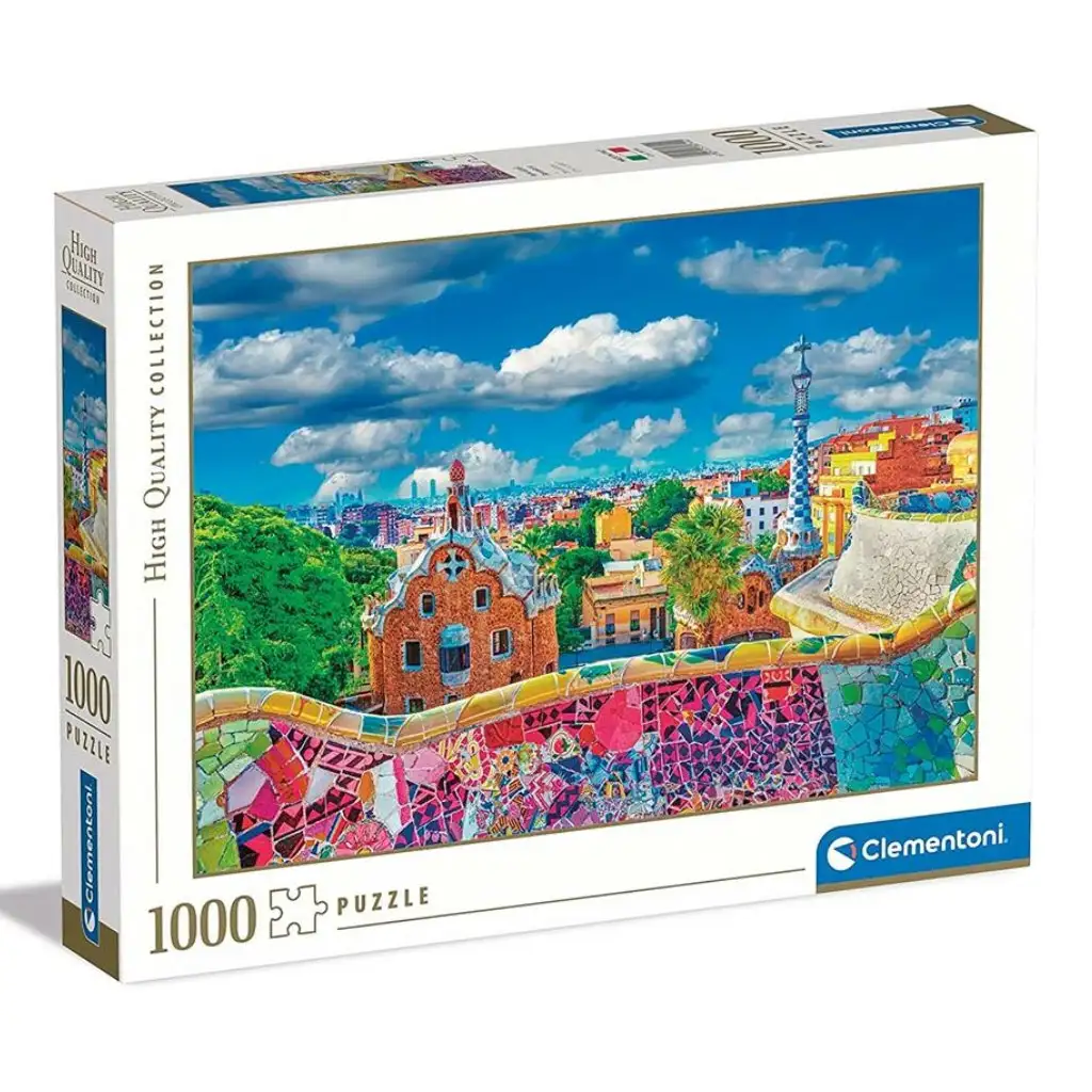 imagen de Barcelona - Puzzle de 1000 piezas del Parque Güell - Clementoni 1