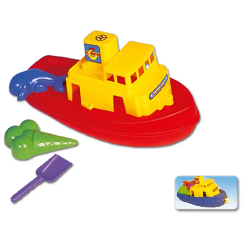 imagen de Barco de juguete flotante con formas de arena - D-Toys 1