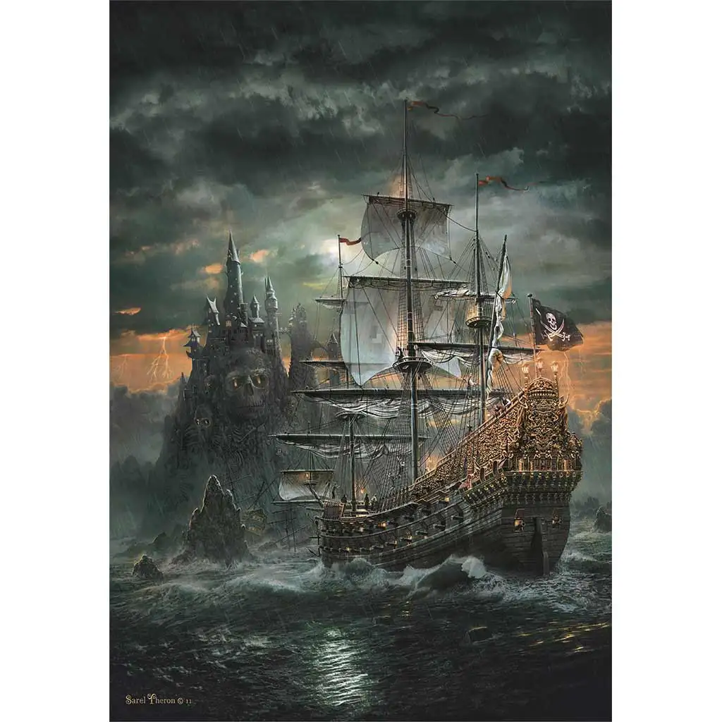 imagen de Barco Pirata 1500 piezas HQC puzzle 59,5x84,5cm - Clementoni 2