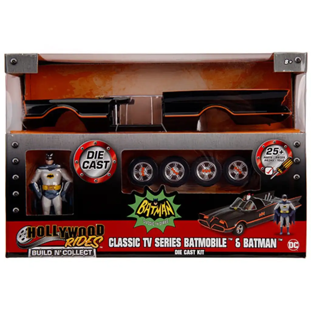 imagen de Batman: Clásico Animado TV Batmóvil automóvil de metal ensamblable 1/24 - Simba Toys 1