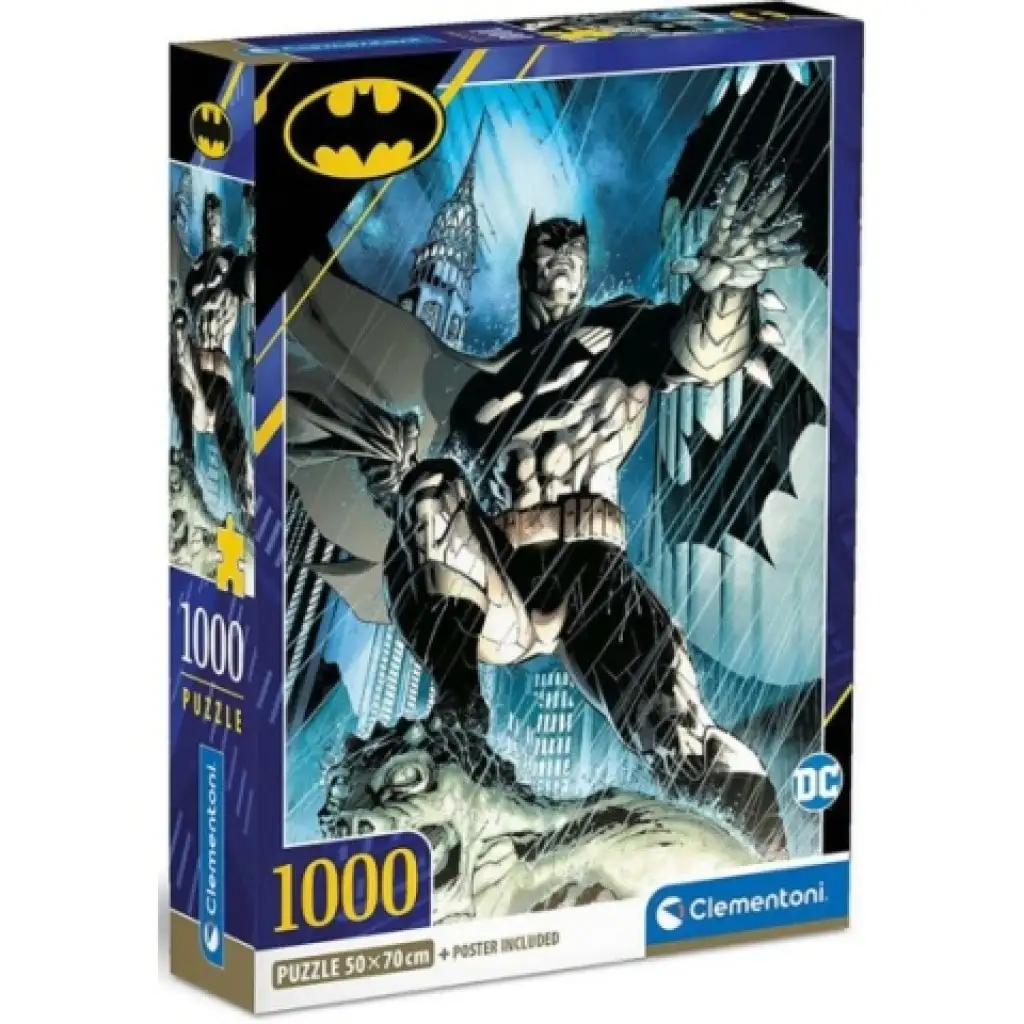 imagen de Batman HQC 1000 piezas puzzle con póster - Clementoni 1