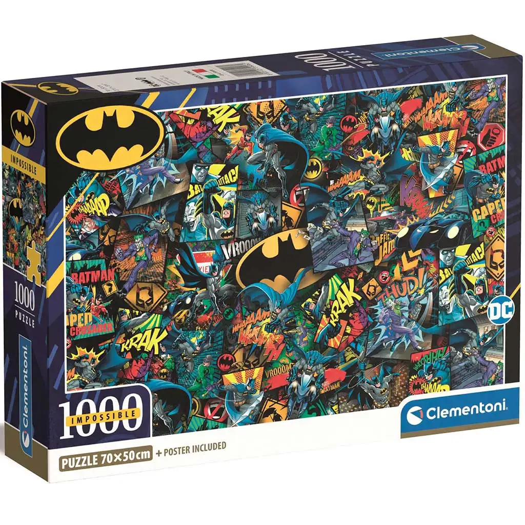 imagen de Batman rompecabezas imposible de 1000 piezas 70x50cm - Clementoni 1