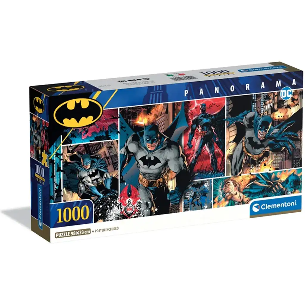 imagen de Batman rompecabezas panorámico de 1000 piezas con póster - Clementoni 1