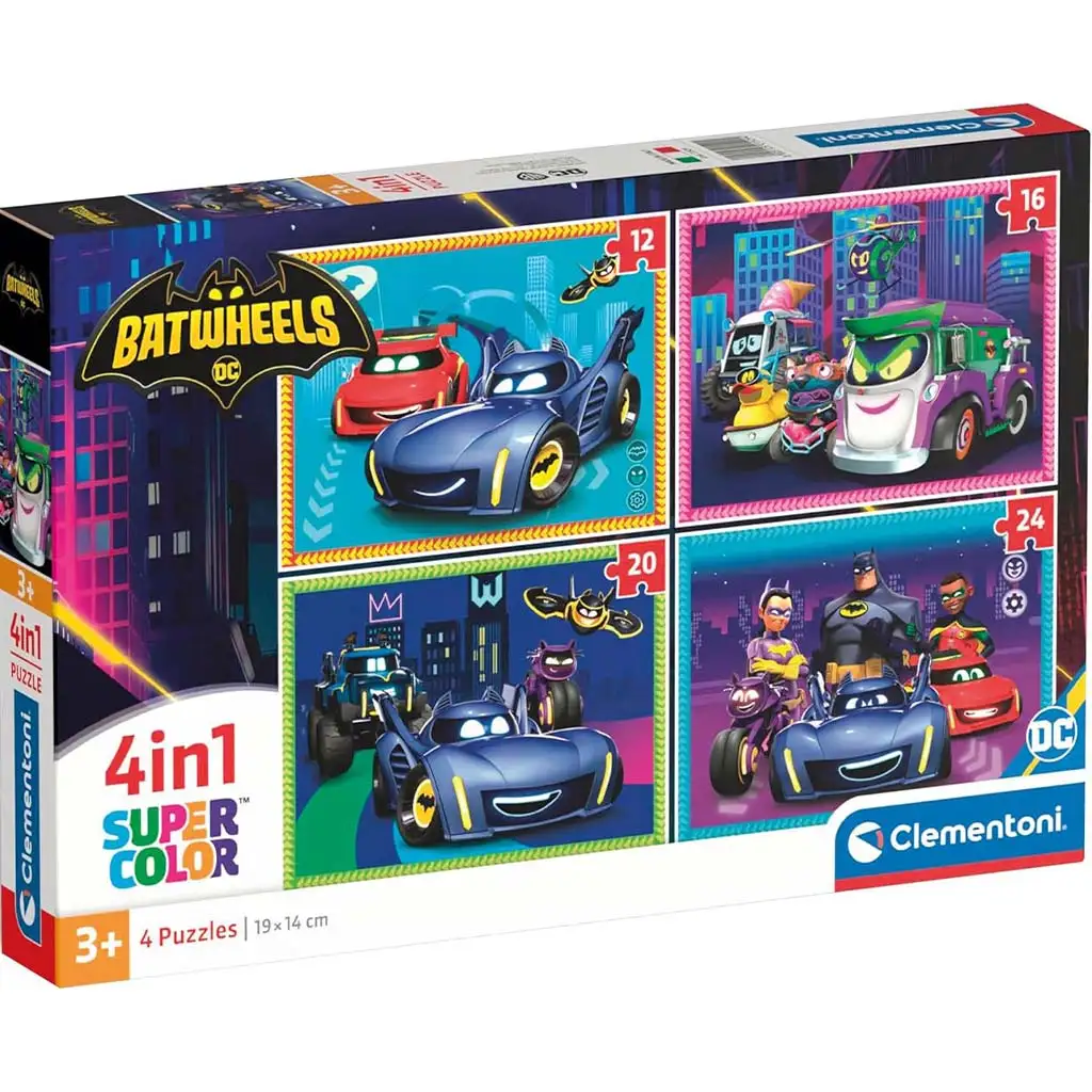 imagen de Batwheels 4 en 1 Supercolor puzzle - Clementoni 1