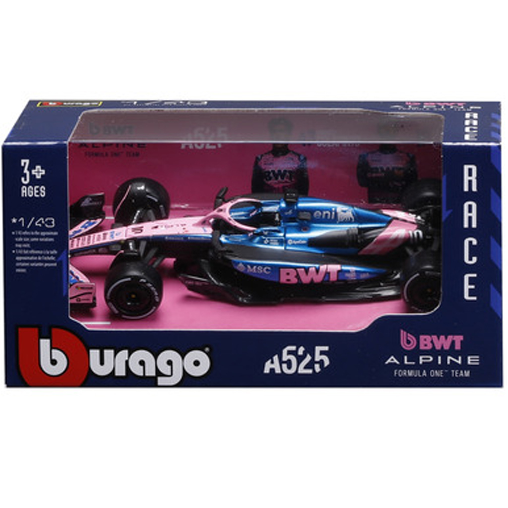 imagen de Bburago: Alpine A525 Gasly F1 (2025) coche de carreras modelo de metal 1/43 (Pierre Gasly #10) 1