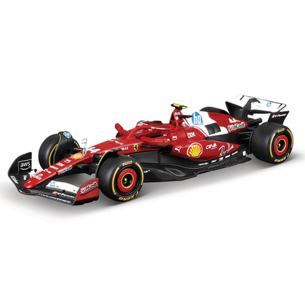 imagen de Bburago: Ferrari SF-25 F1 coche de carreras modelo de metal 1/43 (Lewis Hamilton #44) 1