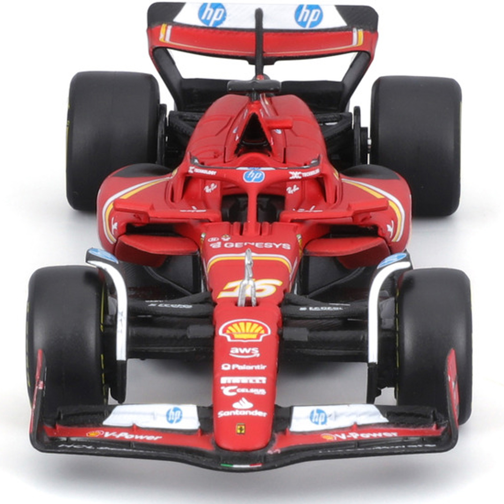 imagen de Bburago: Ferrari SF24 F1 coche de carreras modelo de metal 1/43 3