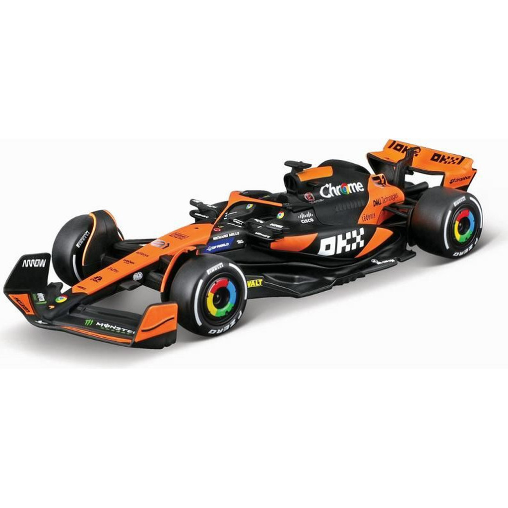 imagen de Bburago: McLaren MCL38 Gran Premio de Miami 2024 coche de carrera modelo de metal 1/43 (Oscar Piastri #81) 2