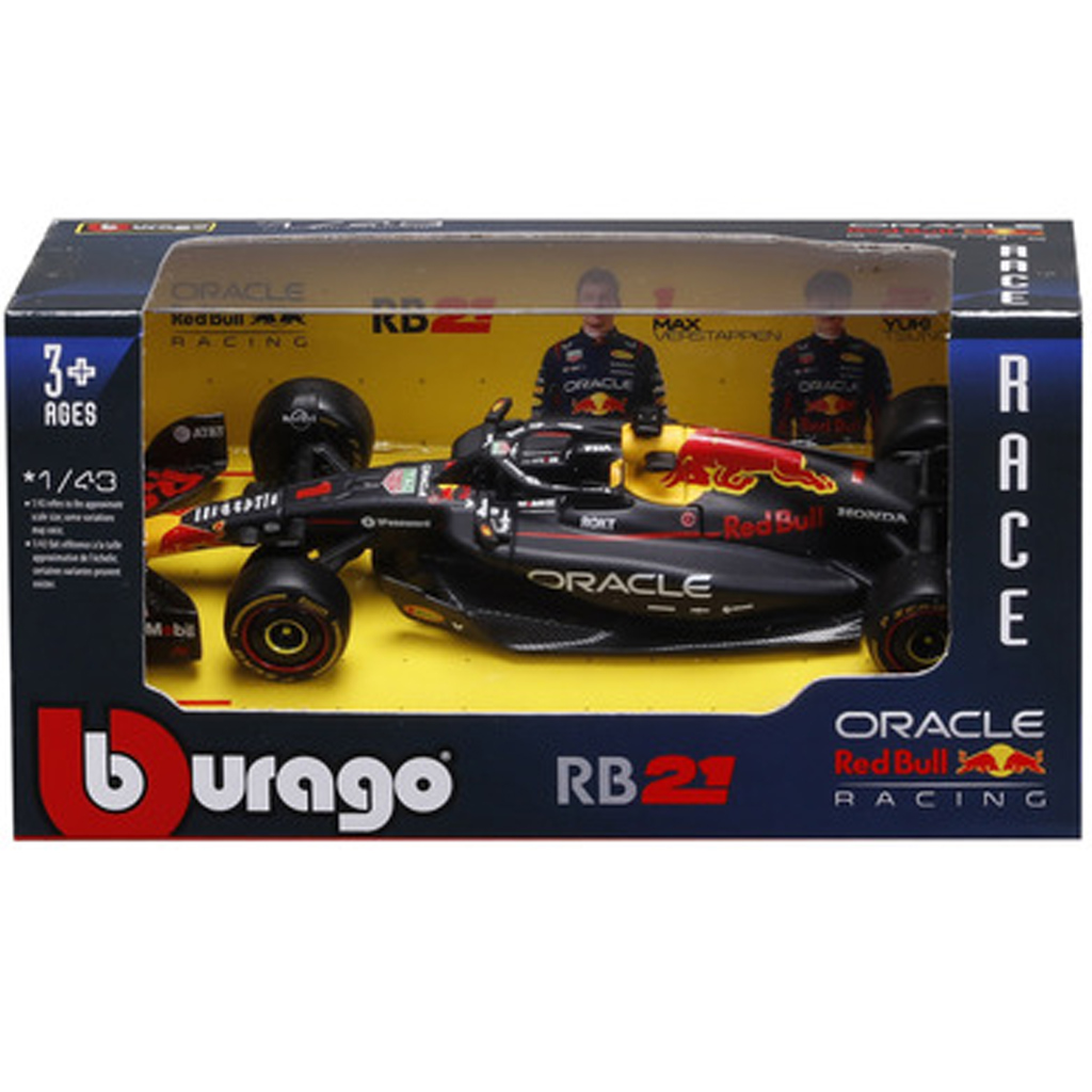 imagen de Bburago: Red Bull RB21 F1 coche de carreras modelo de metal 1/43 (Max Verstappen #1) 1