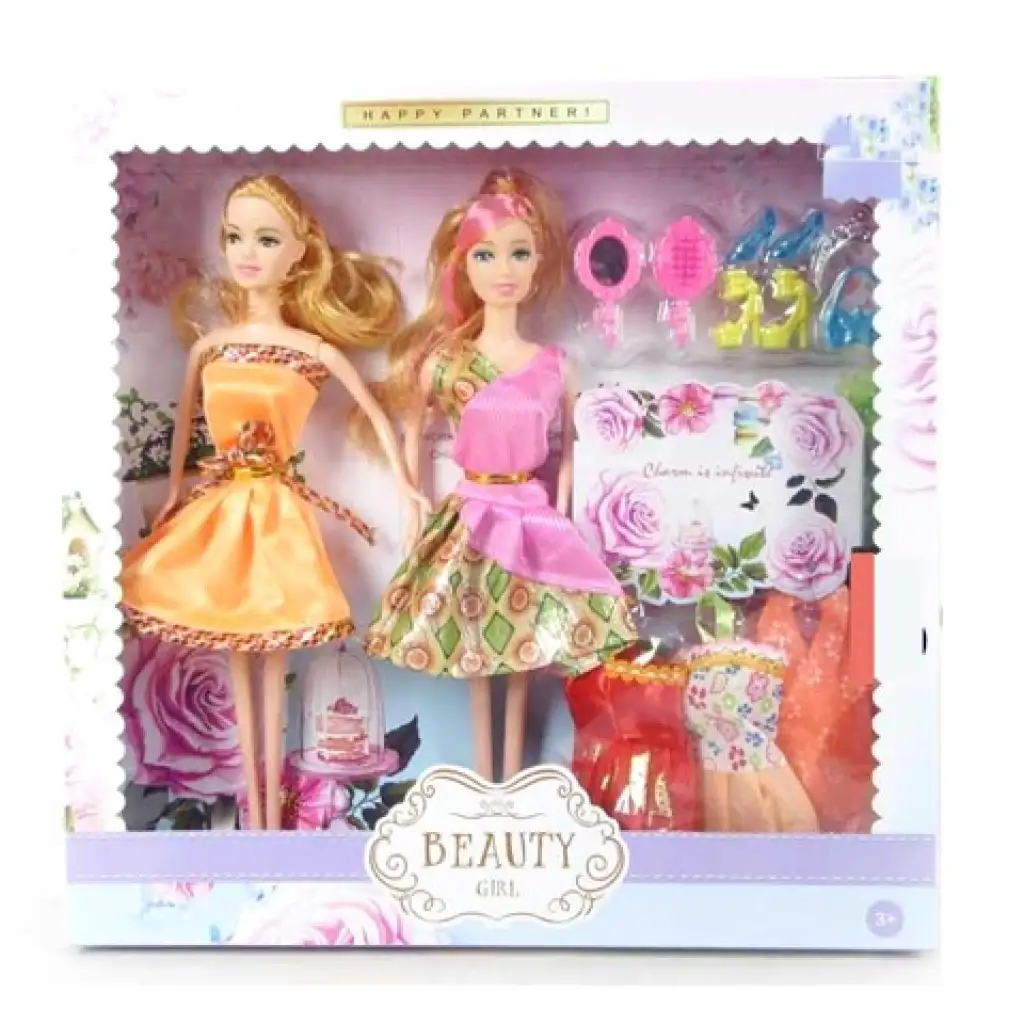 imagen de Beauty Girl Best Friends conjunto de muñecas de moda con accesorios 1
