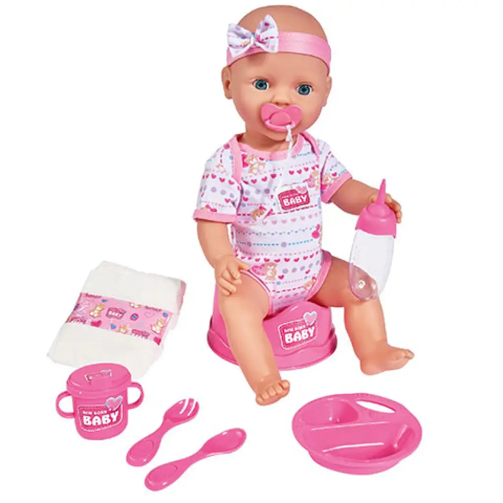 imagen de Bebé New Born con accesorios que orina 43cm - Simba Toys 2